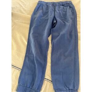 Blue Linen Joggers, Size 2 by J. Crew